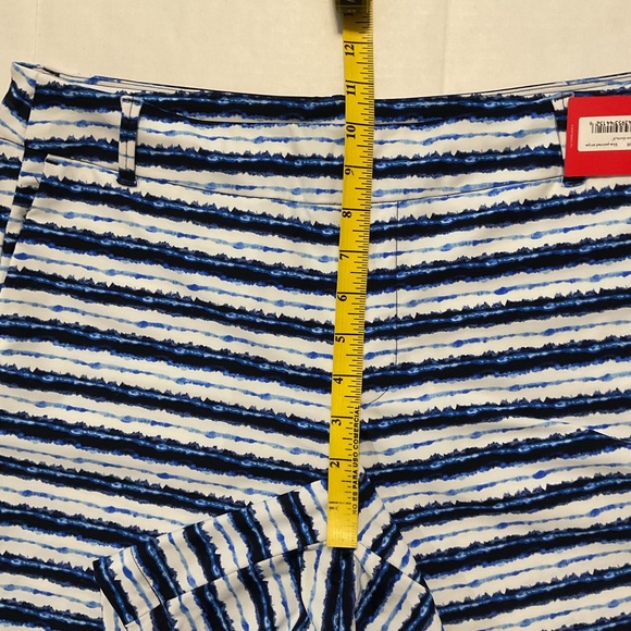 Spanx Women’s Sunshine Shorts Pull On 6” Blue Painted Stripe - Picture 5 of 9